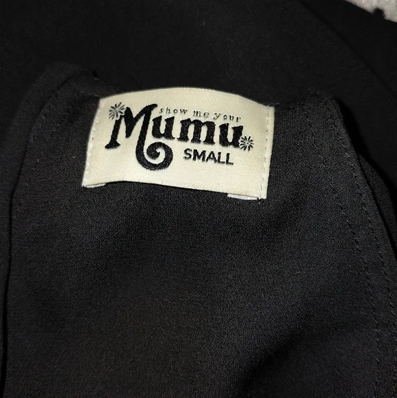 Show Me Your Mumu Black Sheer Lined Bronte Maxi Sleeveless Dress Small! - Picture 11 of 14